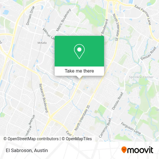 El Sabroson map
