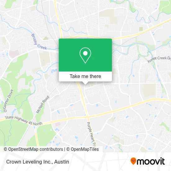 Crown Leveling Inc. map