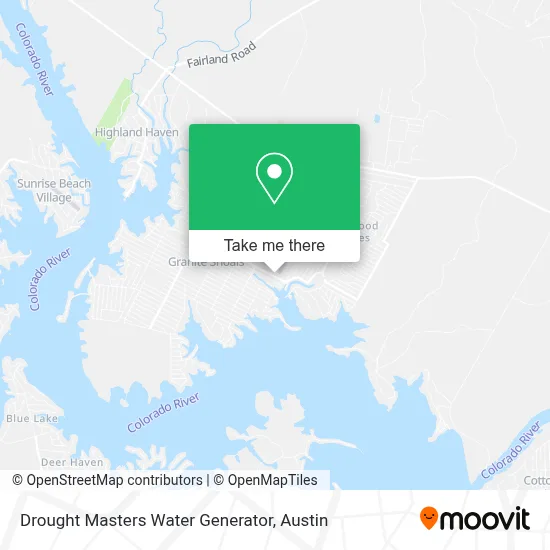 Drought Masters Water Generator map