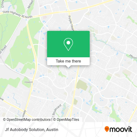 Jf Autobody Solution map