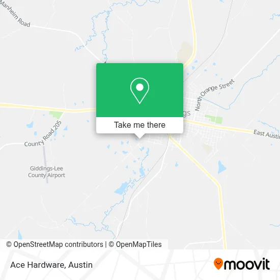 Ace Hardware map