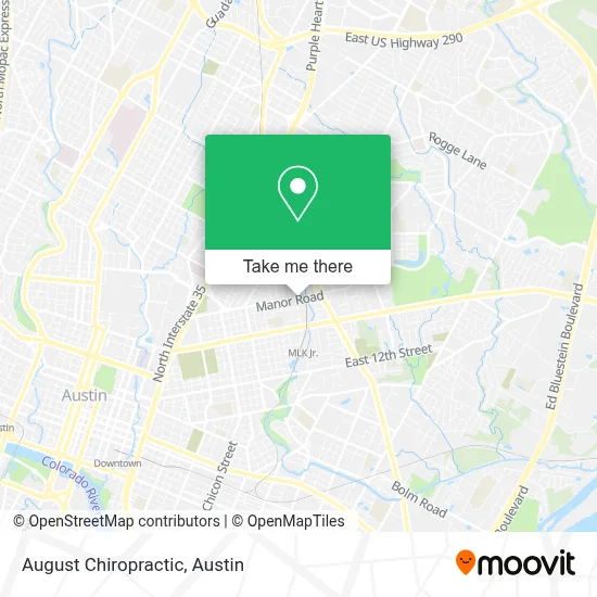 August Chiropractic map