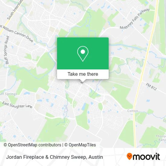 Jordan Fireplace & Chimney Sweep map