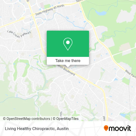 Living Healthy Chiropractic map
