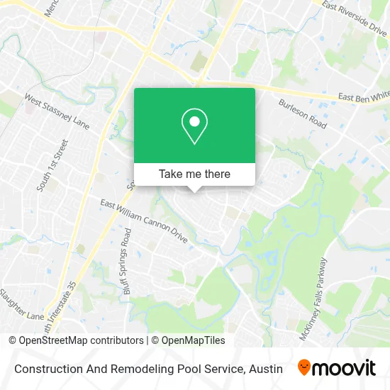 Construction And Remodeling Pool Service map