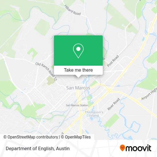 Department Of English map