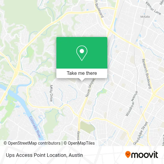 Ups Access Point Location map