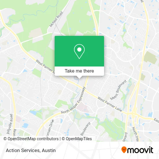 Action Services map
