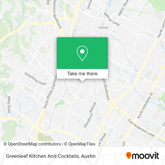 Greenleaf Kitchen And Cocktails map
