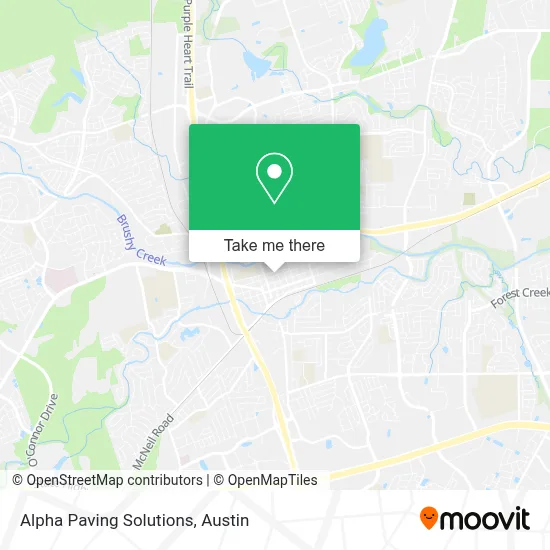Alpha Paving Solutions map