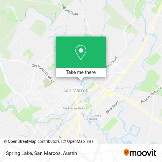 Spring Lake, San Marcos map