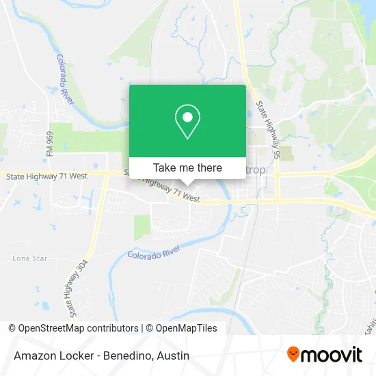 Amazon Locker - Benedino map