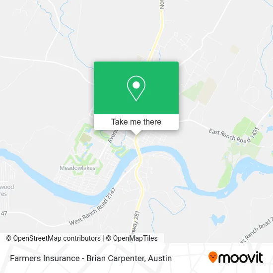 Farmers Insurance - Brian Carpenter map