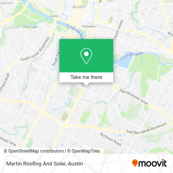 Martin Roofing And Solar map