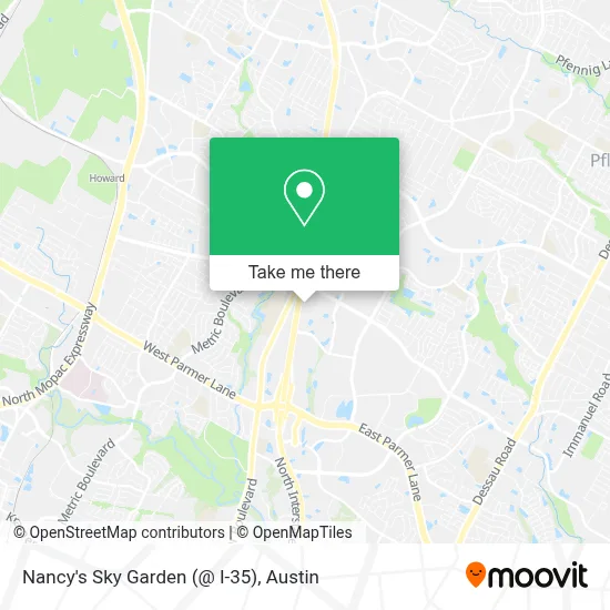 Nancy's Sky Garden (@ I-35) map
