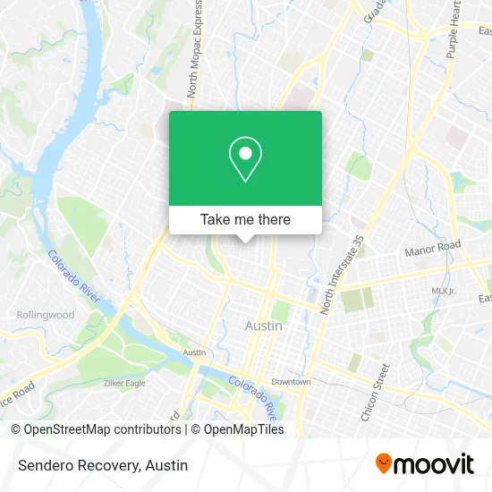 Sendero Recovery map