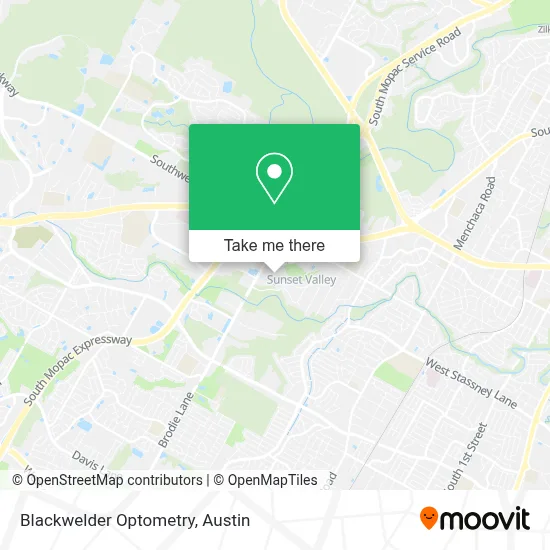Blackwelder Optometry map