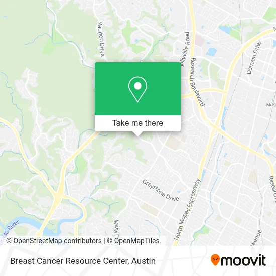 Breast Cancer Resource Center map
