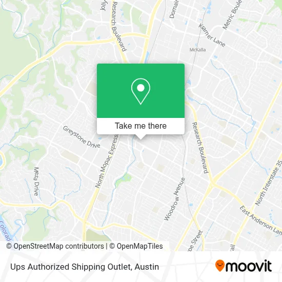 Ups Authorized Shipping Outlet map