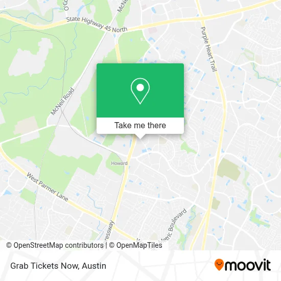Grab Tickets Now map