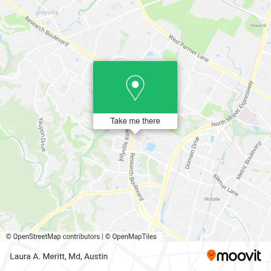 Laura A. Meritt, Md map
