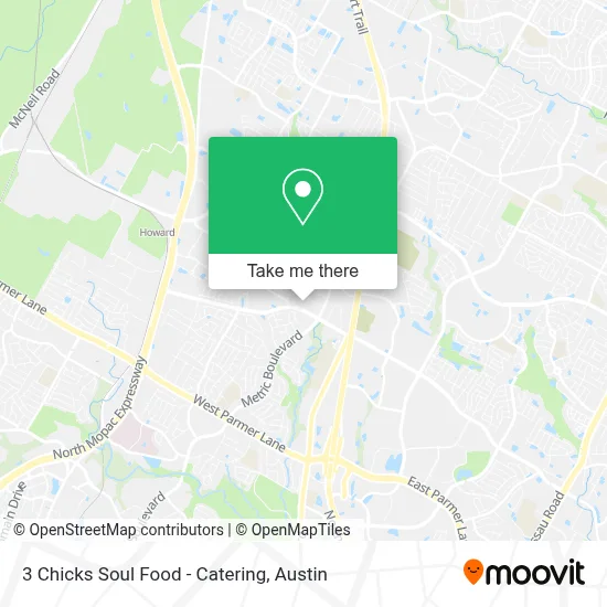 3 Chicks Soul Food - Catering map