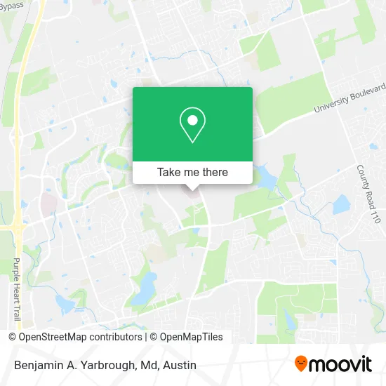 Benjamin A. Yarbrough, Md map