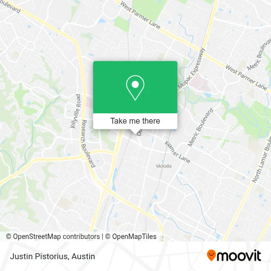 Justin Pistorius map