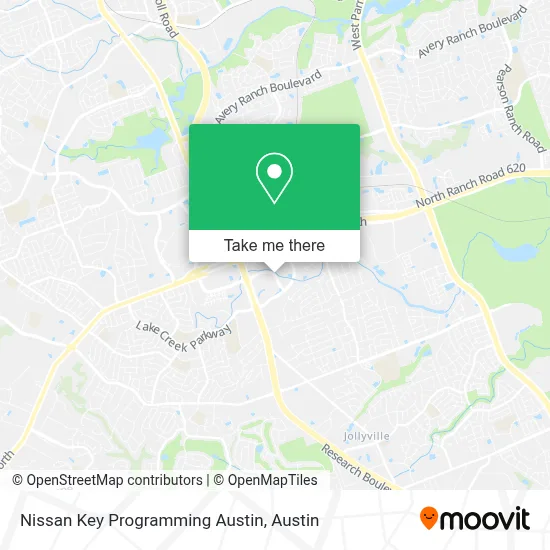 Nissan Key Programming Austin map