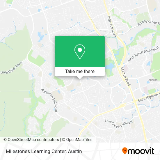 Milestones Learning Center map