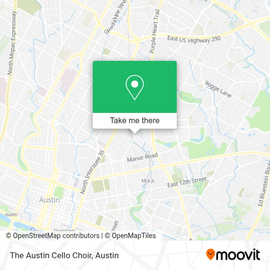 The Austin Cello Choir map