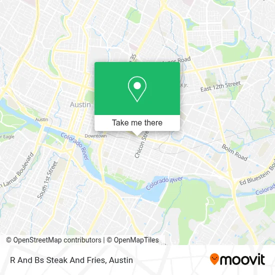 R And Bs Steak And Fries map