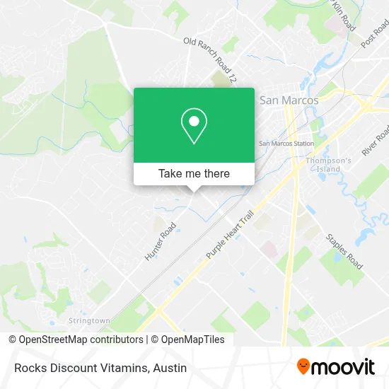 Rocks Discount Vitamins map