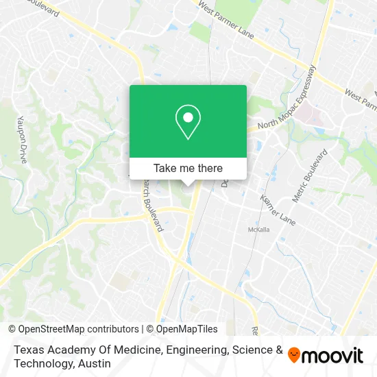 Texas Academy Of Medicine, Engineering, Science & Technology map