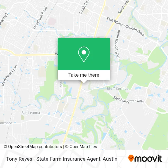 Tony Reyes - State Farm Insurance Agent map