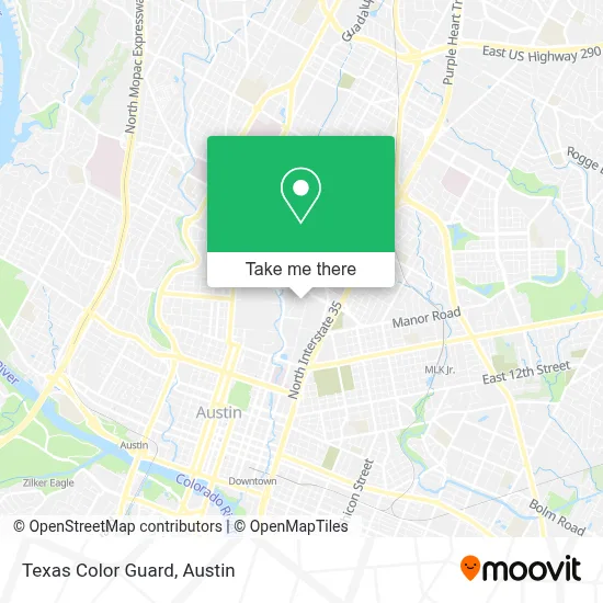 Texas Color Guard map