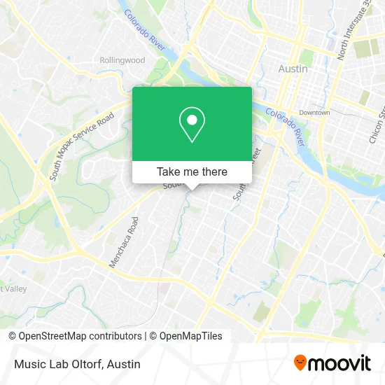 Music Lab Oltorf map