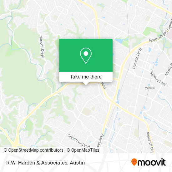 R.W. Harden & Associates map
