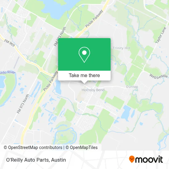 O'Reilly Auto Parts map