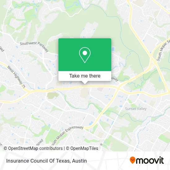 Insurance Council Of Texas map