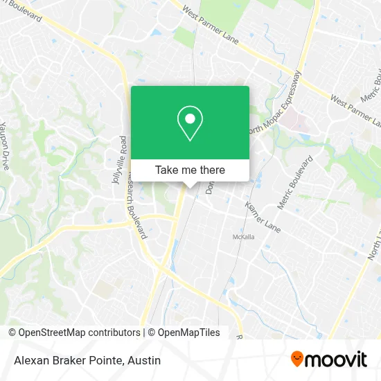 Alexan Braker Pointe map