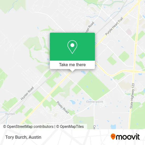 Tory Burch map