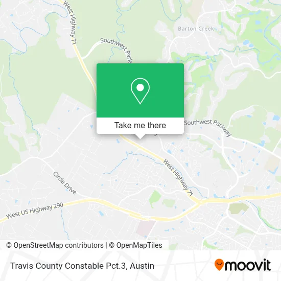 Travis County Constable Pct.3 map