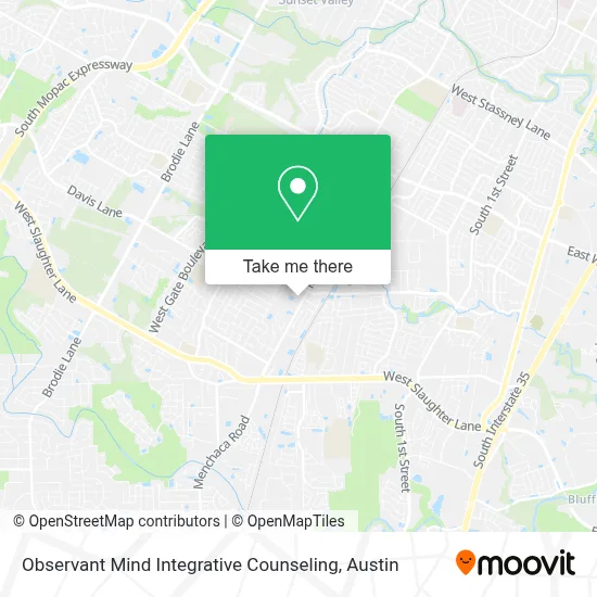 Observant Mind Integrative Counseling map