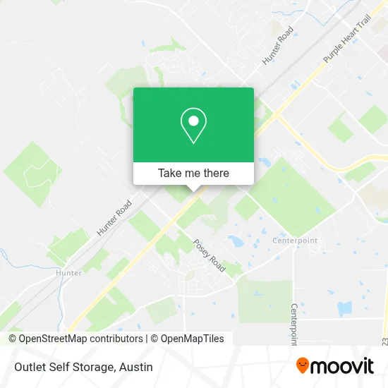 Outlet Self Storage map