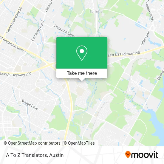 A To Z Translators map