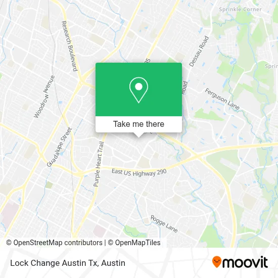 Lock Change Austin Tx map
