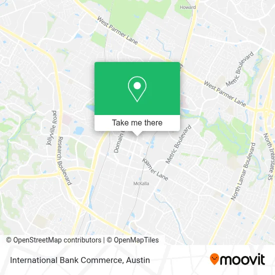 International Bank Commerce map