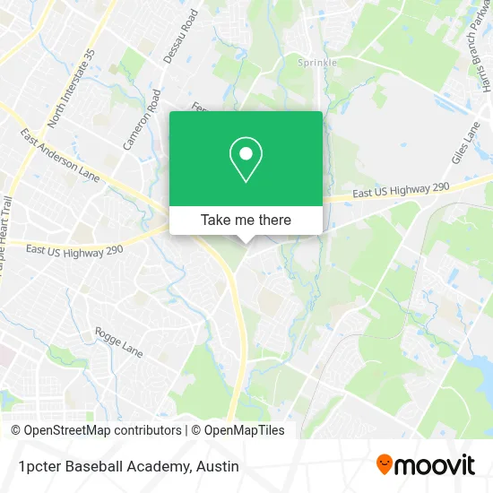 1pcter Baseball Academy map