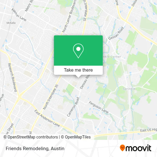 Friends Remodeling map